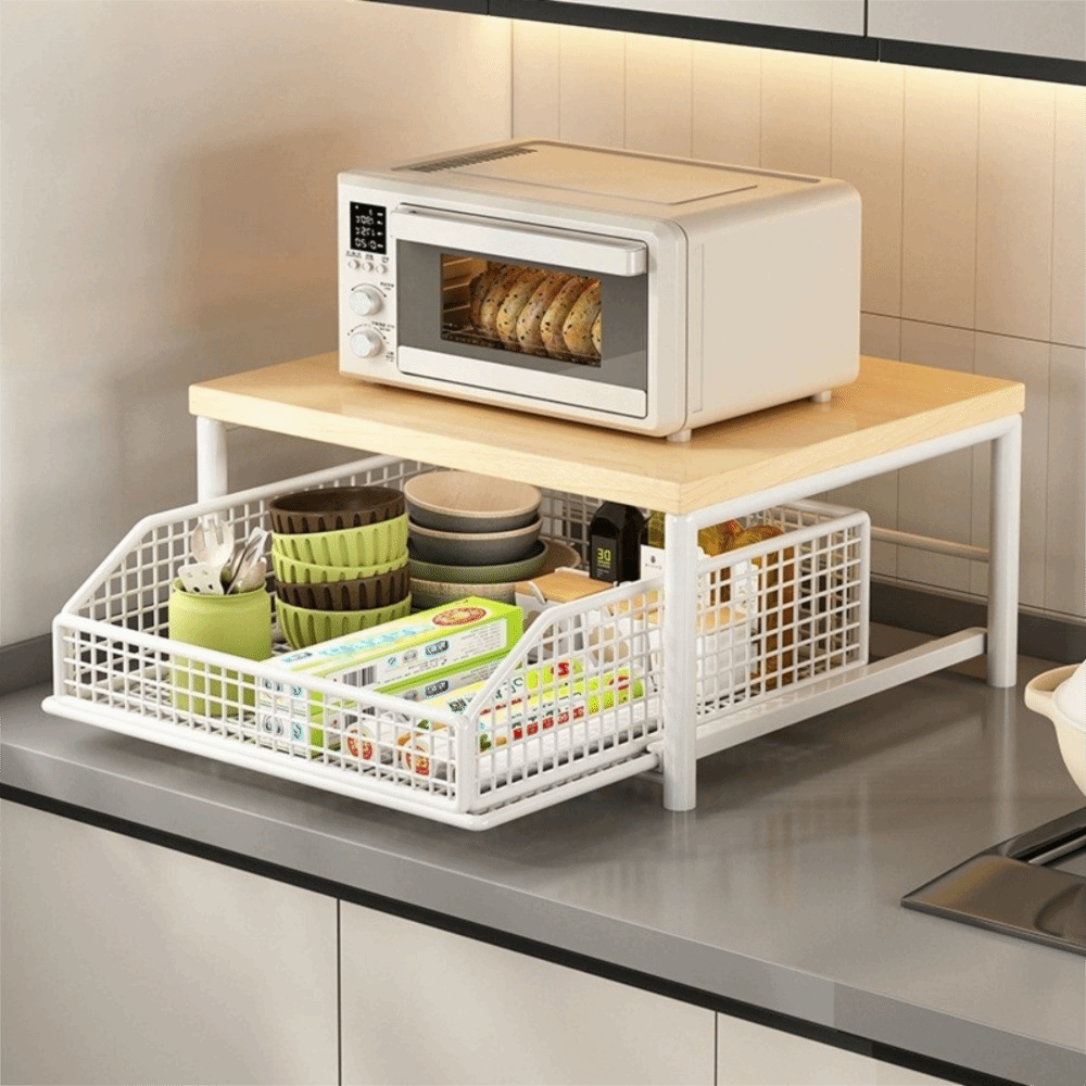 Kitchen Appliances Countertop - Çok Amaçlı Çekmeceli Mikrodalga Standı Yer