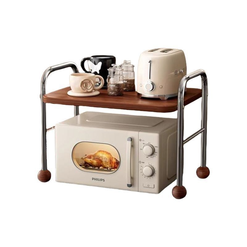 Kitchen Appliances Countertop - Vintage Tarzı Mikrodalga Fırın Rafı, Mutfak