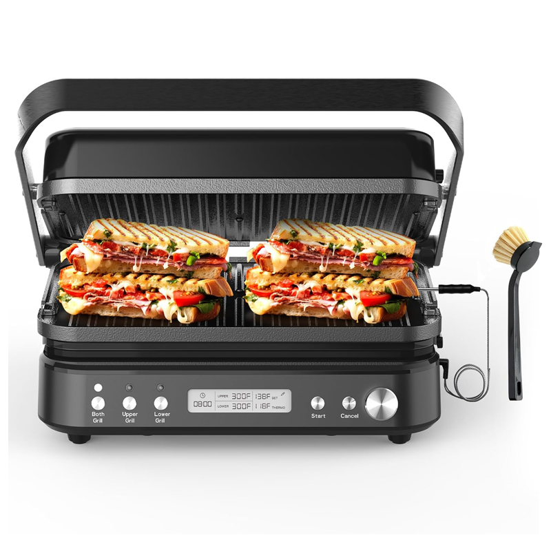 Sandwich Press Grill - 5'i 1 Arada, Duman Çıkarmayan, İç
