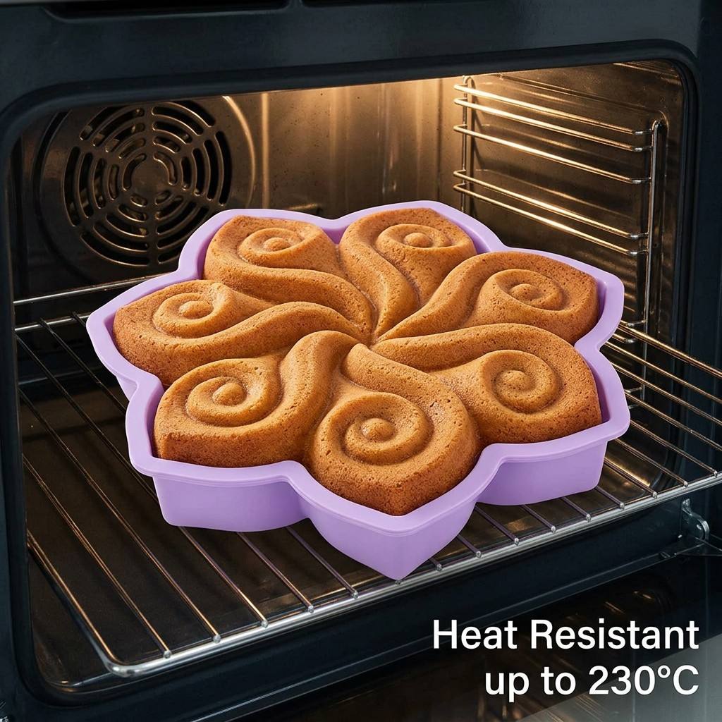 Büyük Çiçek Silikon Kek Kalıbı - Kitchen Appliances Packages incelemesi ve fiyatı
